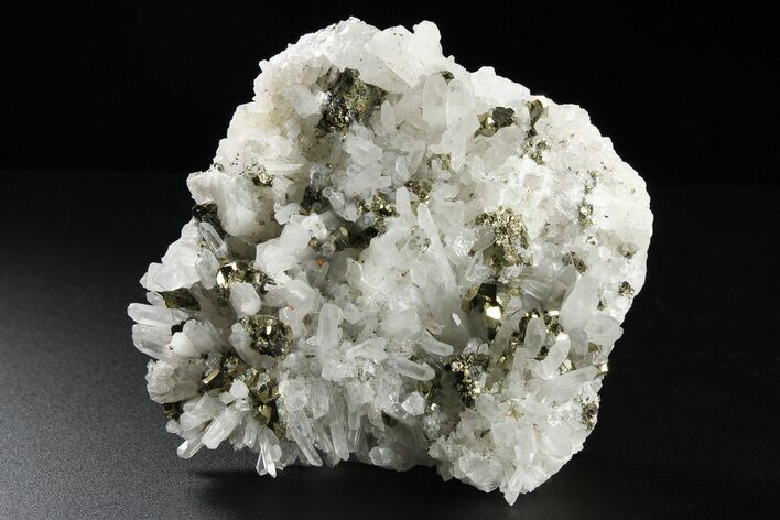 Quartz Cluster with Pyrite - Peru #261978